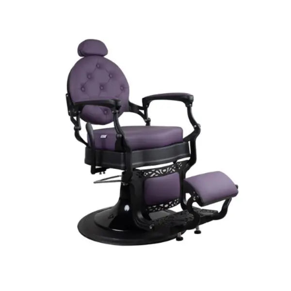 DUBAI Black Matte Purple Barberchair Golden Style