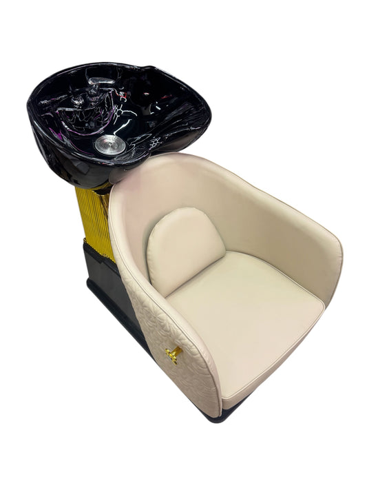 Women Sila luxury wash unit gold beige leather