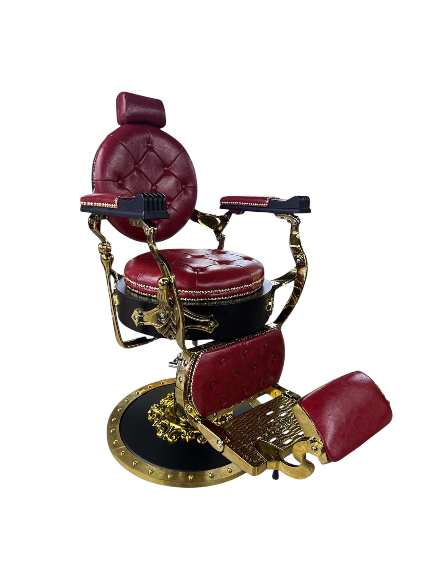 King chair special red black gold