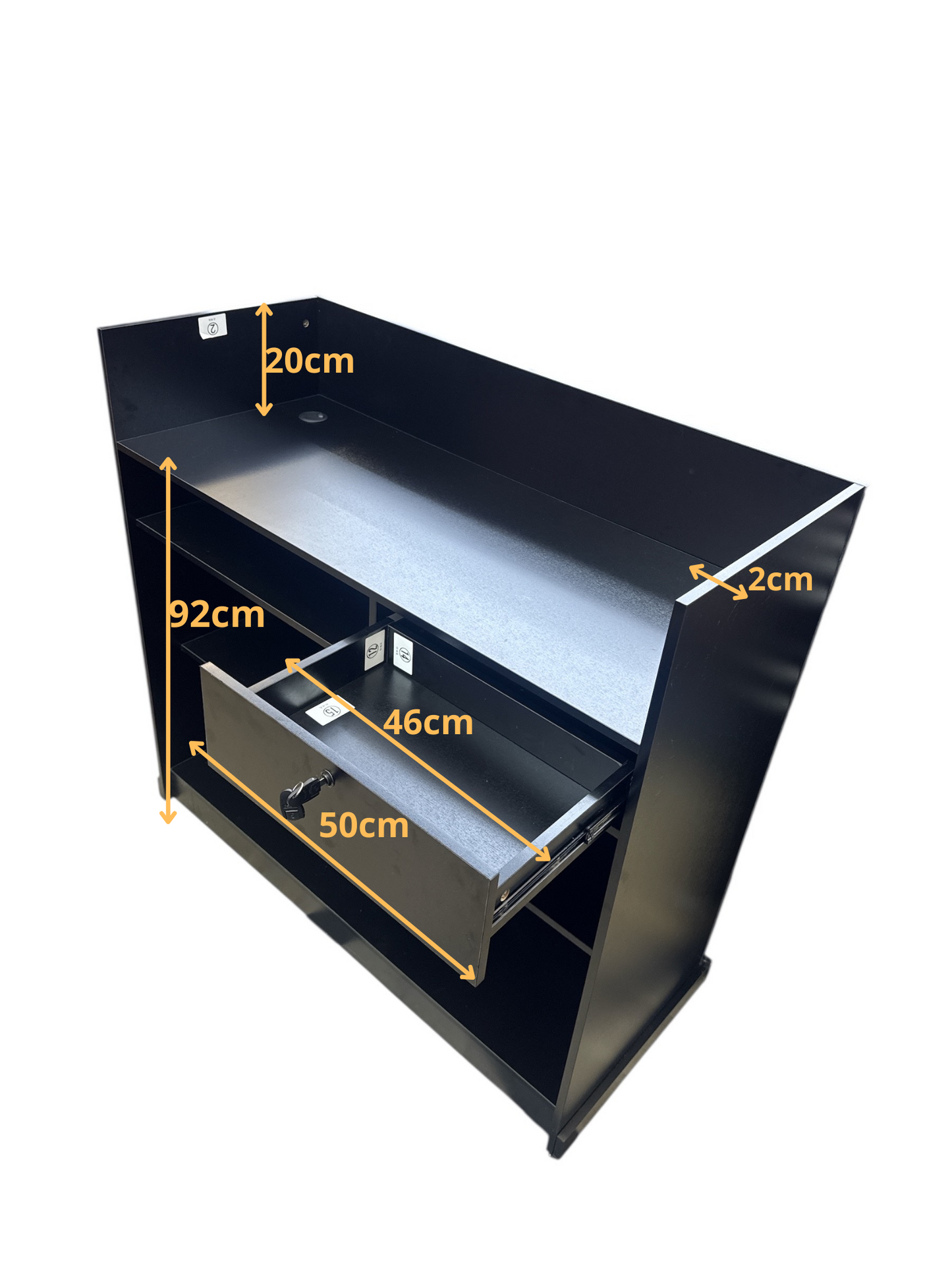 Classic checkout tables black gold