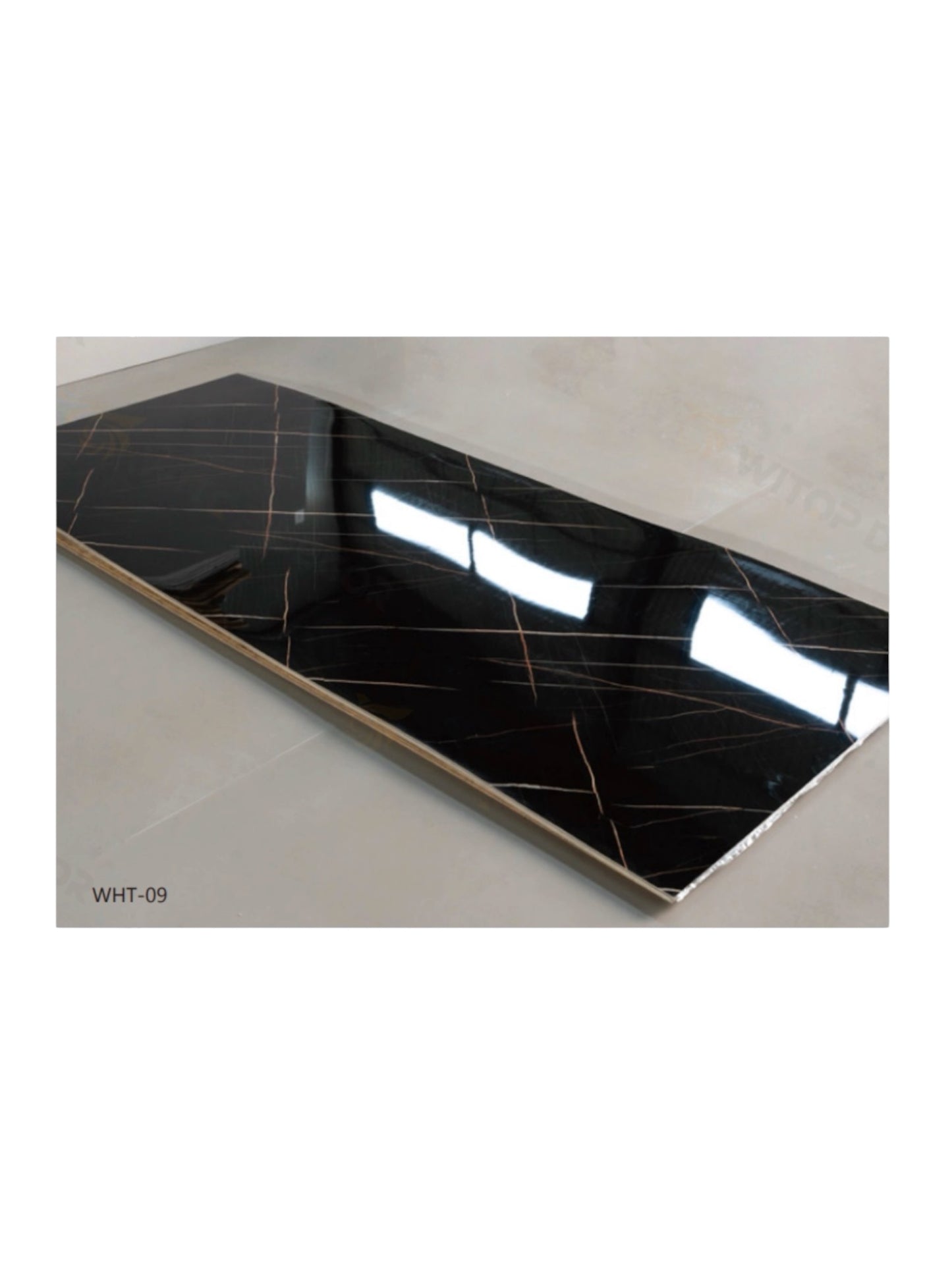 PVC marble panels black gold 3mm 280x122cm