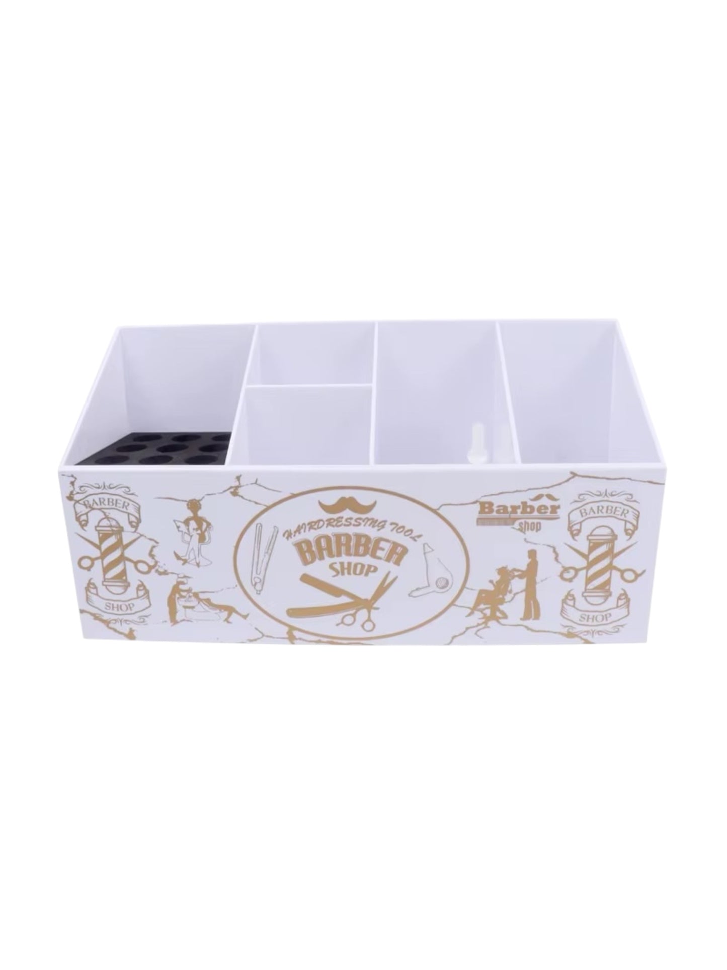 Spot Hairdressing Scissors stand Case White Gold