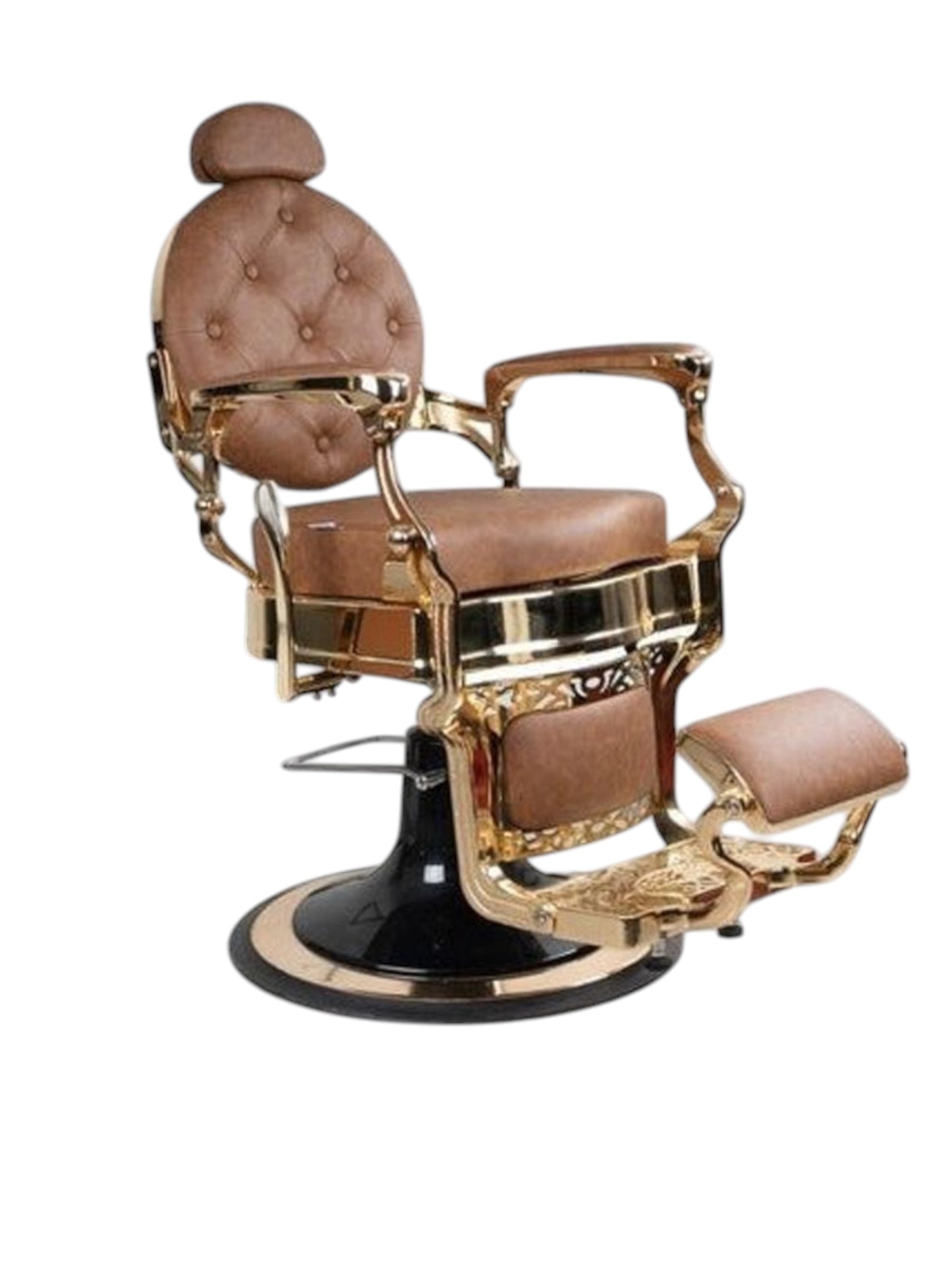 Vip Vintage Barber Chair – Cognac brown Goud