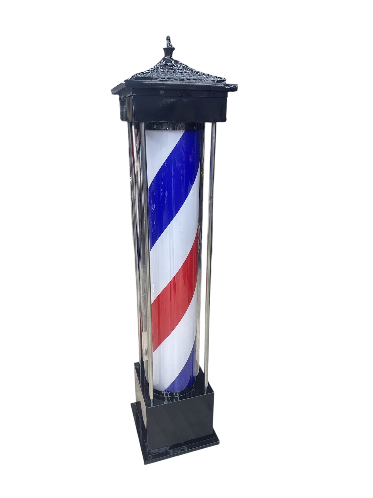 Vip barber pole blue red white black