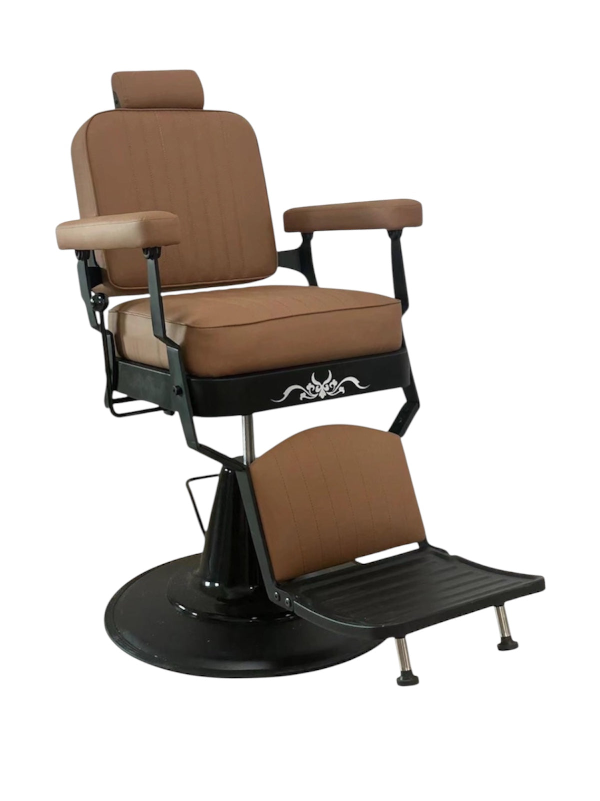 Cowboy chair special edition brown leather black frame