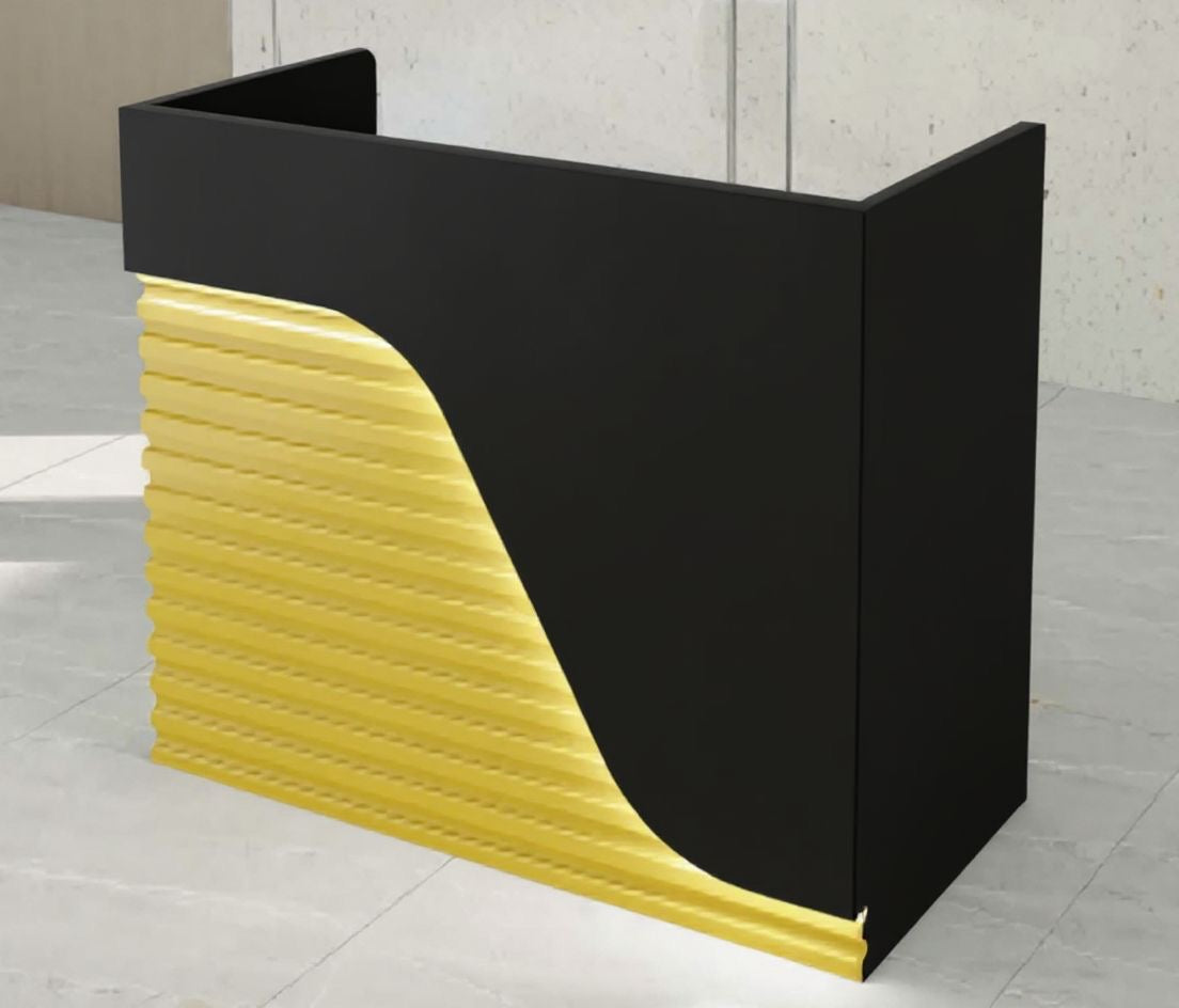 Braber Checkout tables with lighting gold black Golden Style.