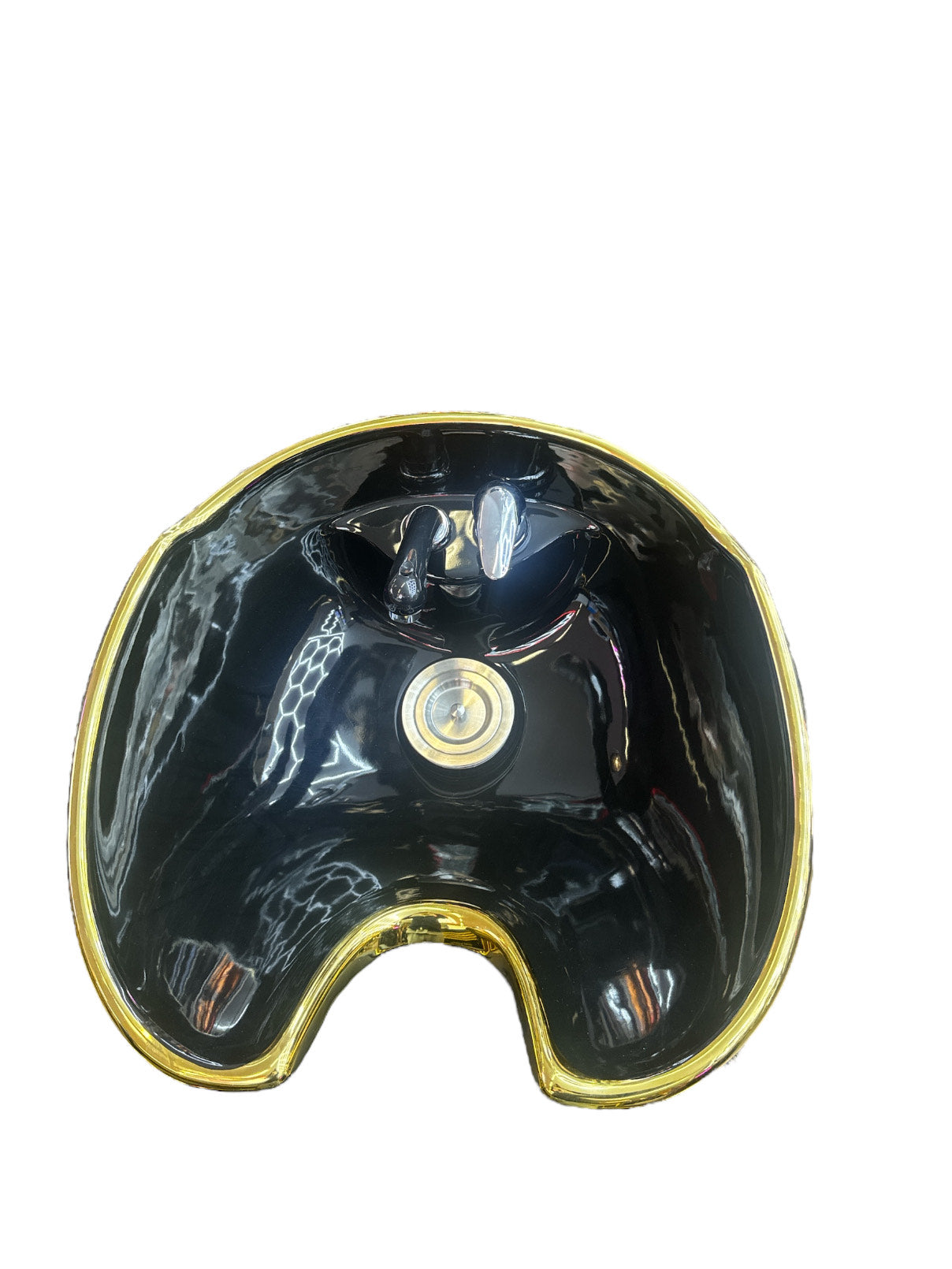 Kings Wash Unit black leather gold unit golden style