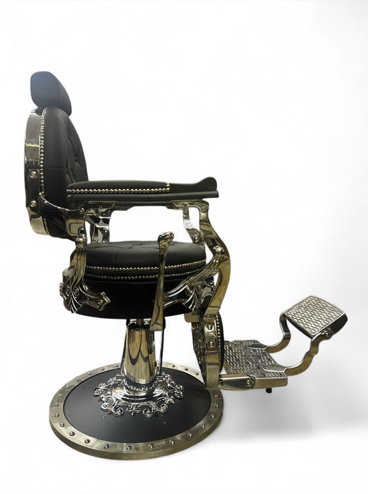 Golden style Chair silver/black