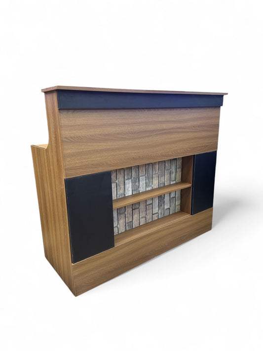 Reception Vintage Front Reception Table For Wooden Furniture Golden Style.