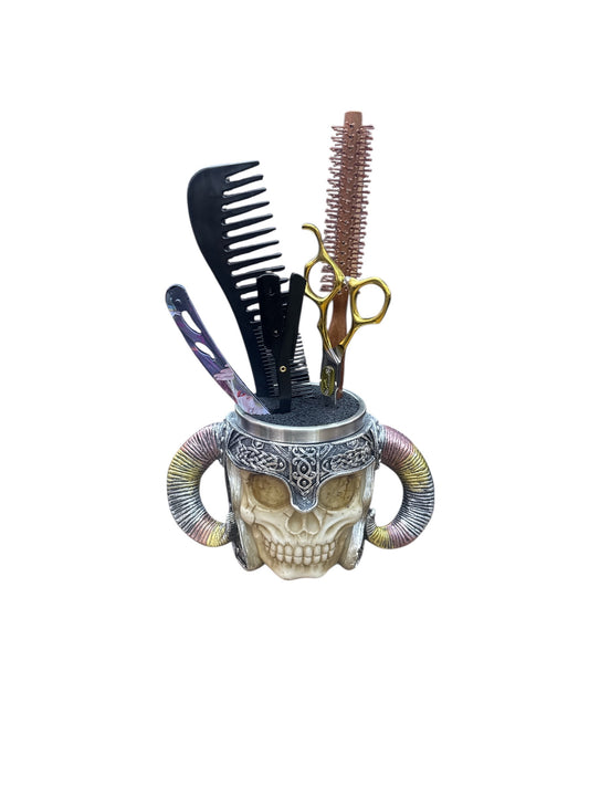 Professional Salon Scissor Holder Rack, Barber Stylist Tools Golden Style.