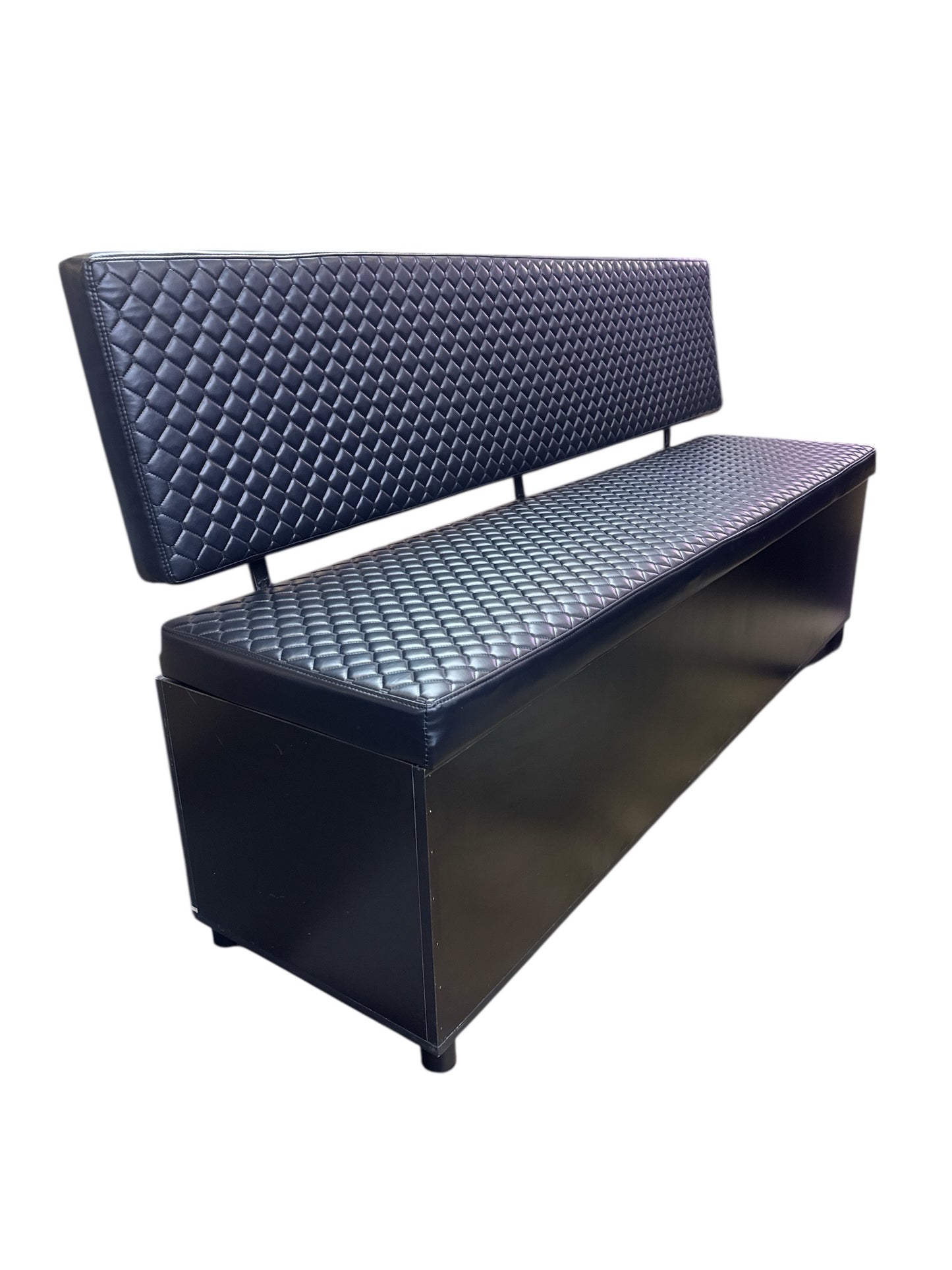 Barber Waiting Bench black on black