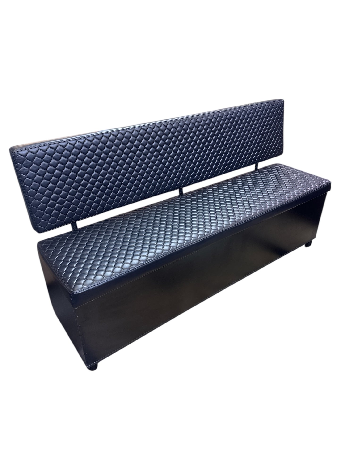 Barber Waiting Bench black on black