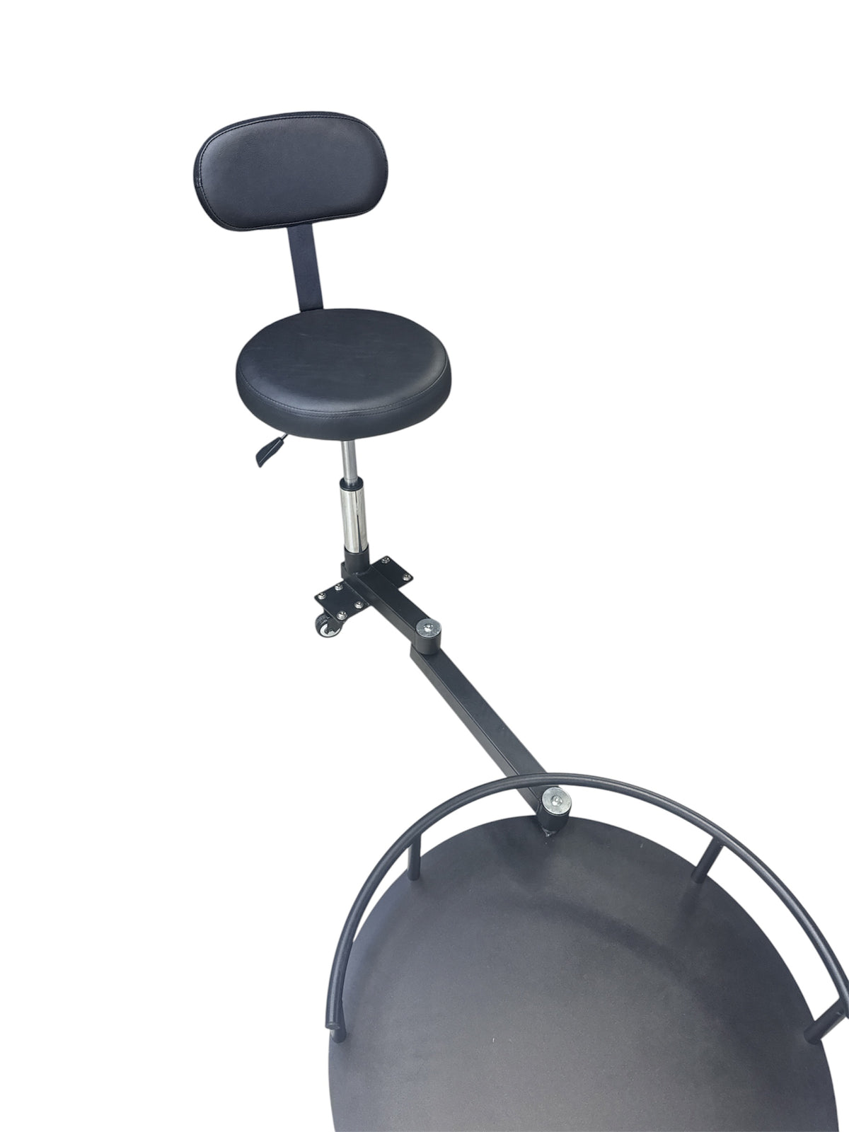 Swivel Stool with Metal Base for Barber Chair