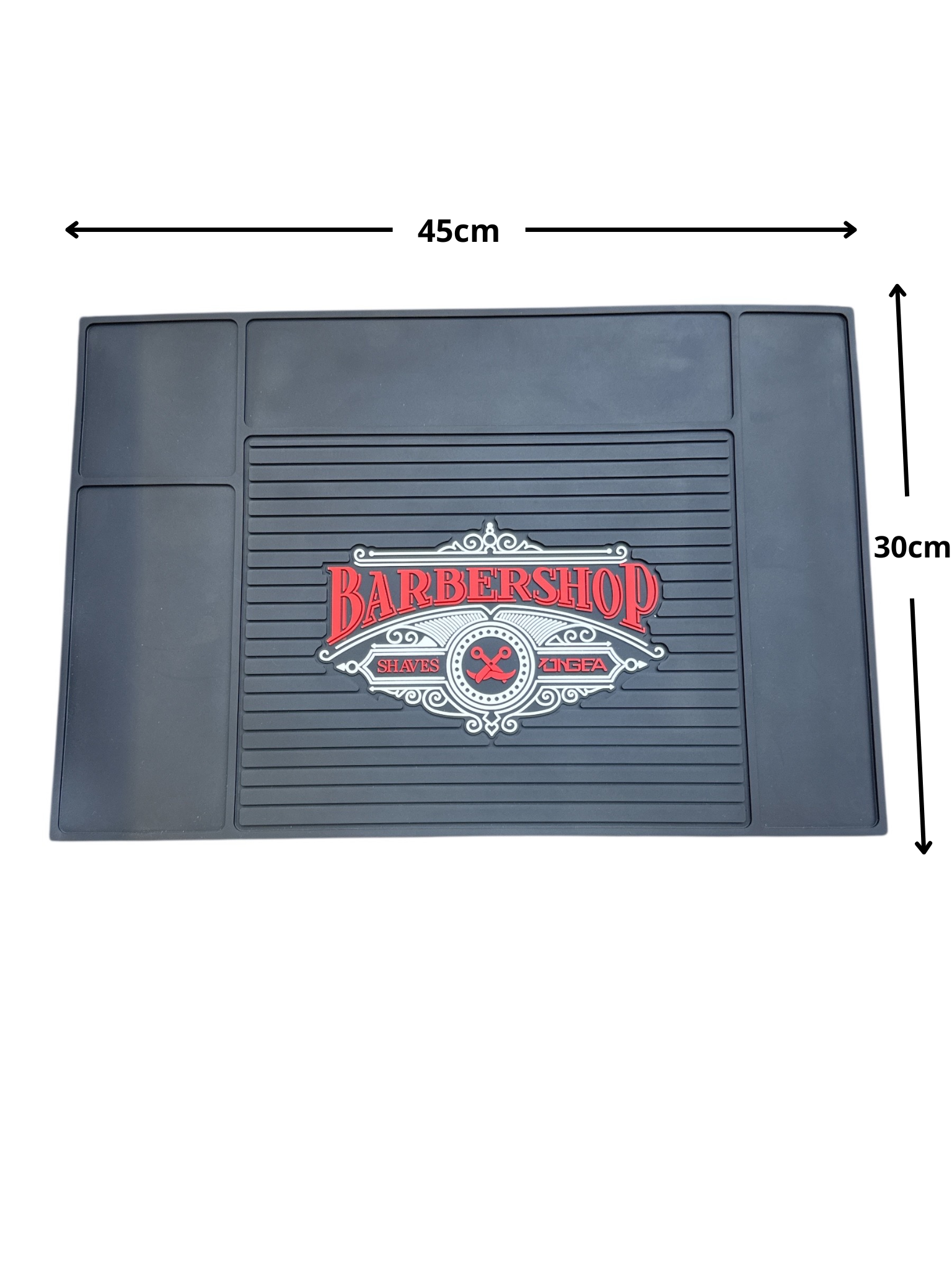 Barber Rubber Mat Barbershop Golden Style.