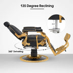 Golde style Chair gold/black