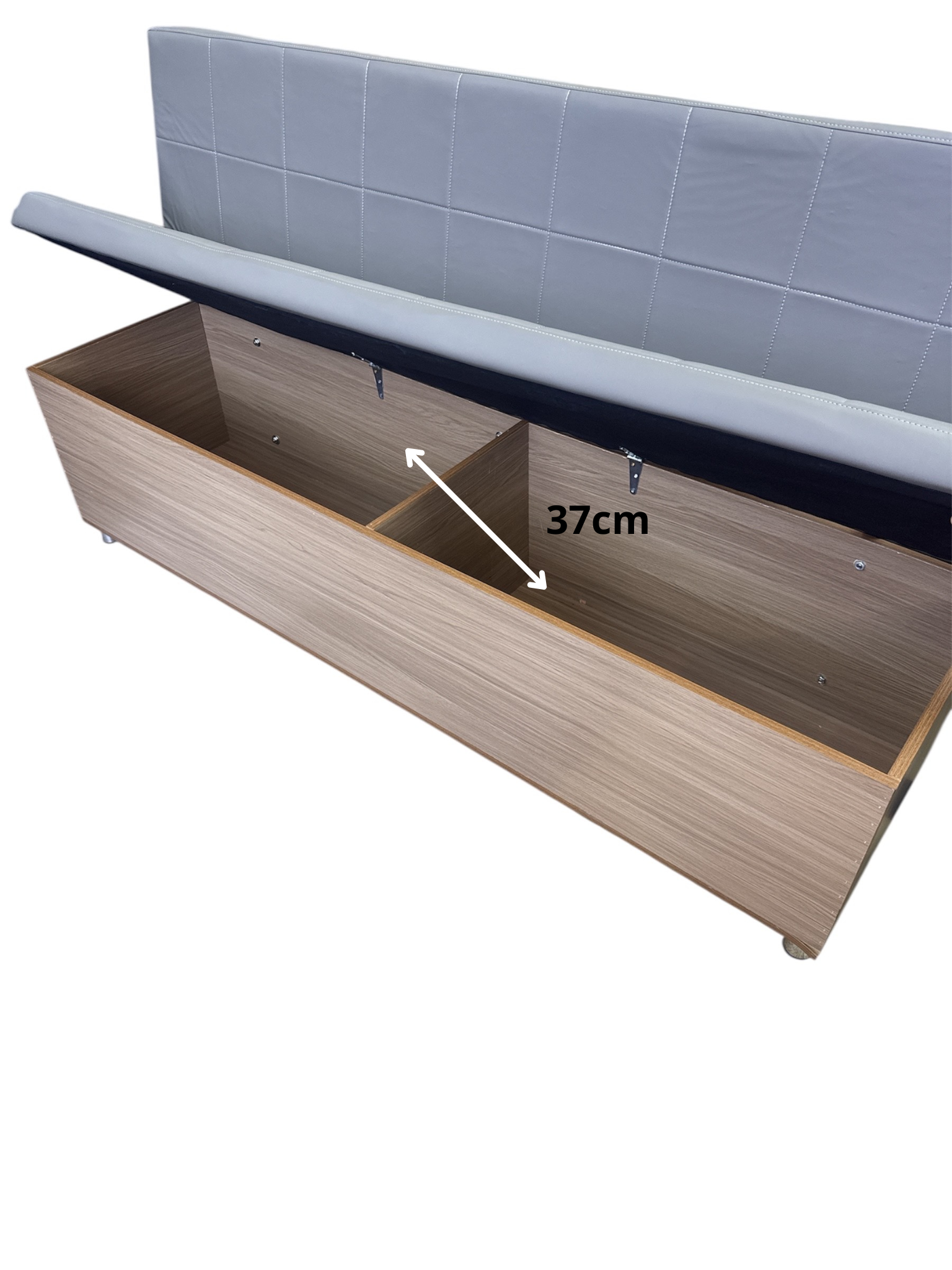 Barber Waiting Bench  gray