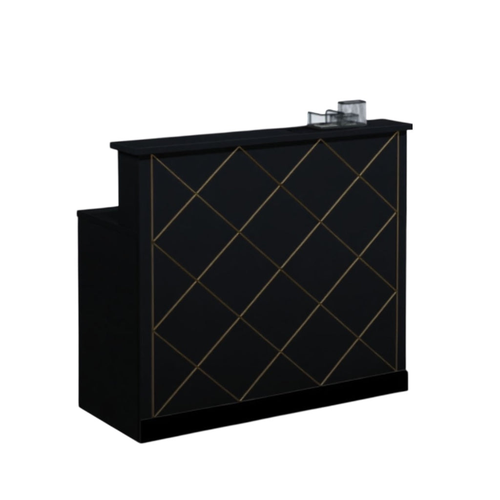 Braber Checkout tables black gold Golden Style.