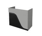 Braber Checkout tables with lighting black gray Golden Style.
