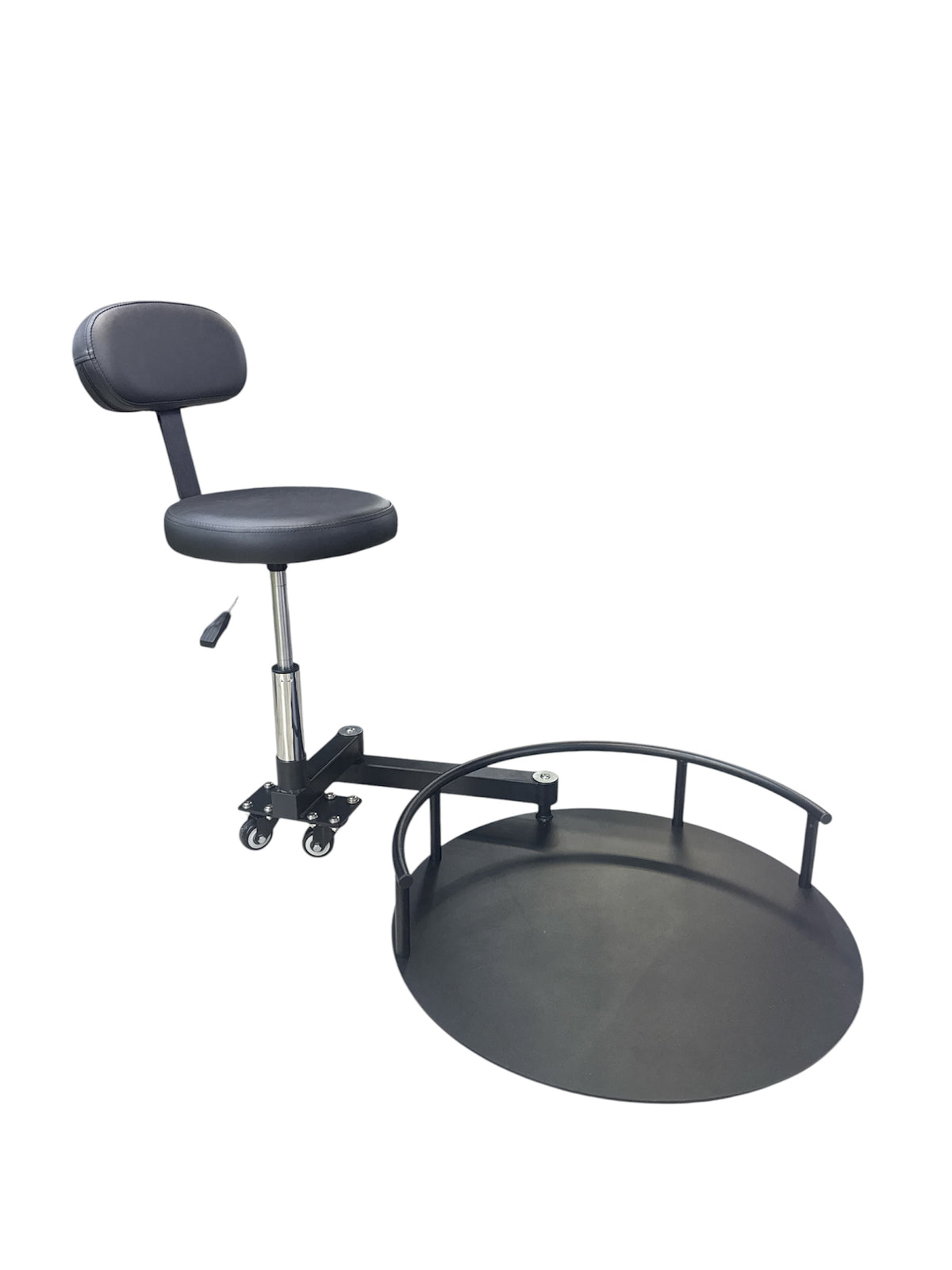 Swivel Stool with Metal Base for Barber Chair
