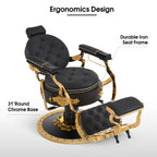 Golde style Chair gold/black