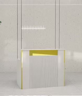 Braber Checkout tables gold white Golden Style.