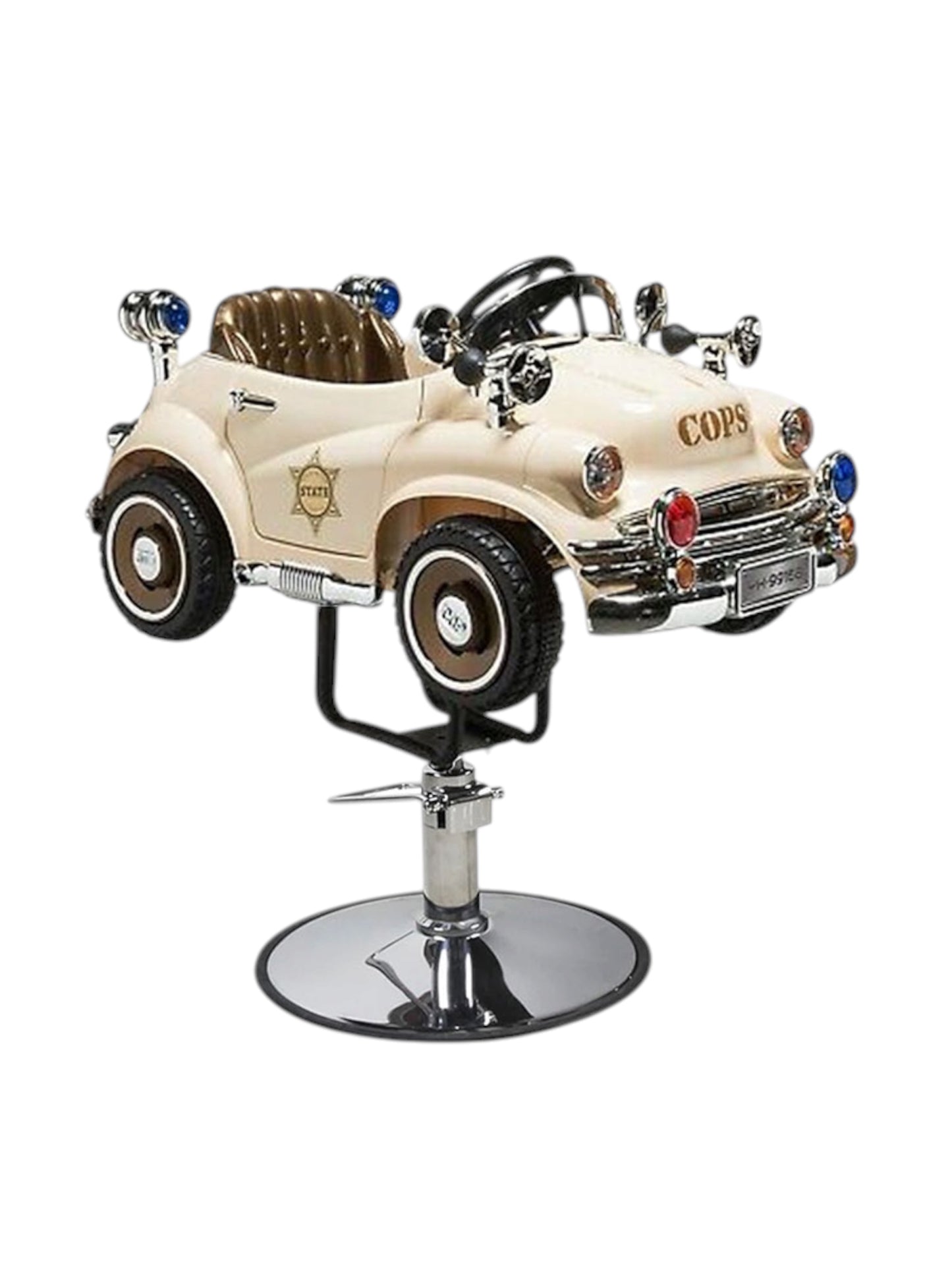 KIDS Cowboy SALON CHAIR - POLICE BEIGE CAR
