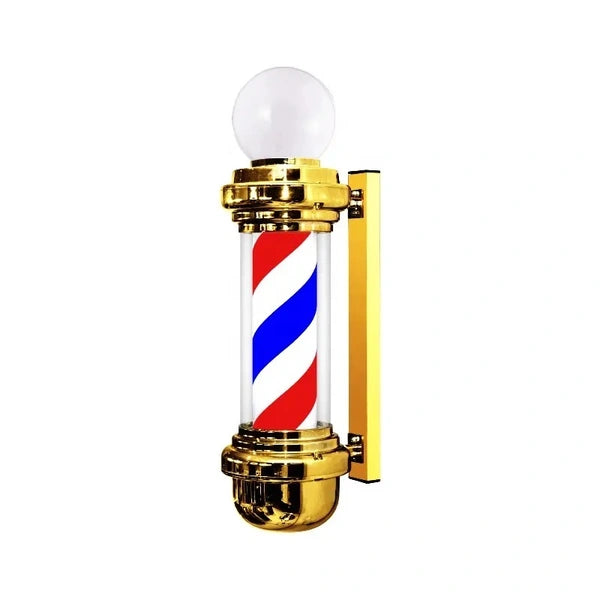 Barber pole paal lamp lux Golden style.