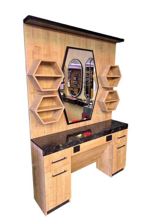 Italy style wood mirror