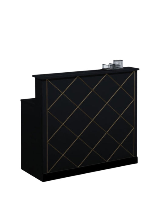 Italy style Checkout table black gold Golden Style.