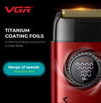 Barber VGR Hair Trimmer Professional Hair Clipper Cordless Barber Clipper 9000 RPM Beard Shaver Hair Dryer Infinitely Variable Pro 4-in-1