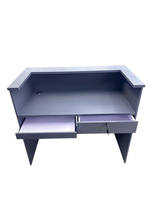 Limited edition Golden style checkout table grey gold