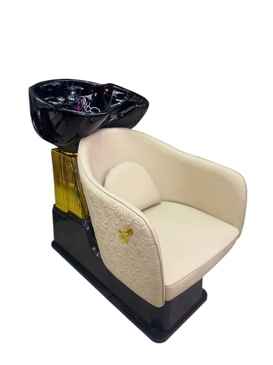 Women Sila luxury wash unit gold beige leather