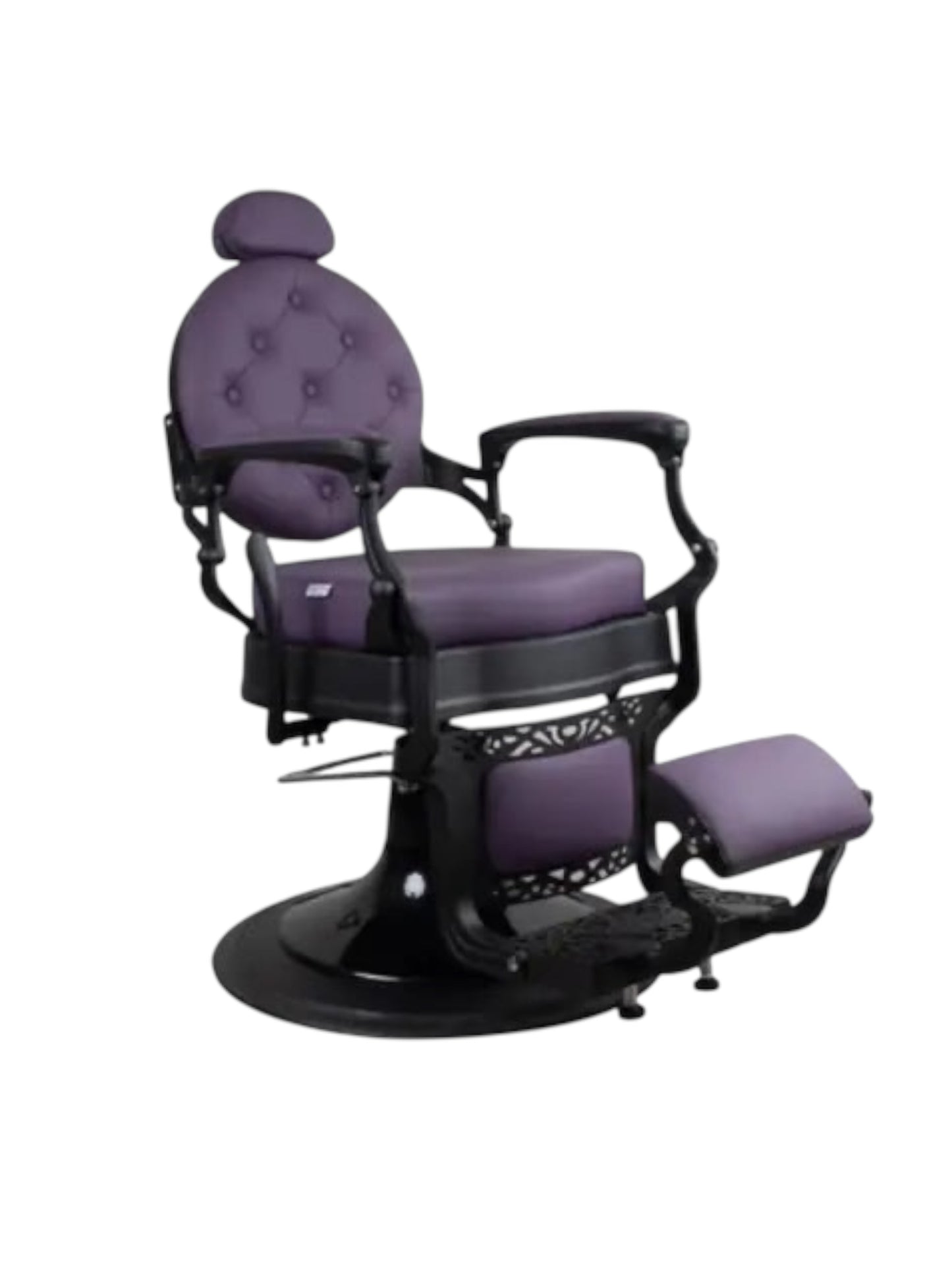 DUBAI Black Matte Purple Barberchair Golden Style