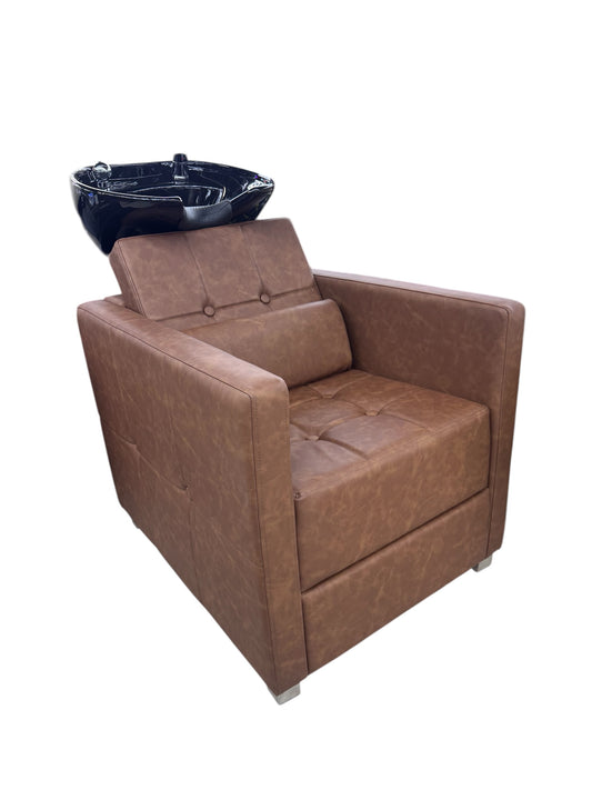New York luxury Wash Unit licht brown leather