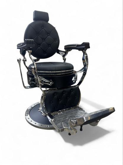 Golden style Chair silver/black