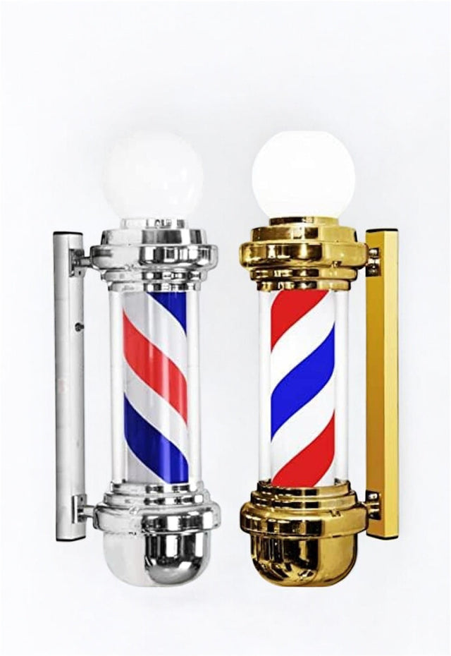 Barber pole paal lamp lux Golden style.