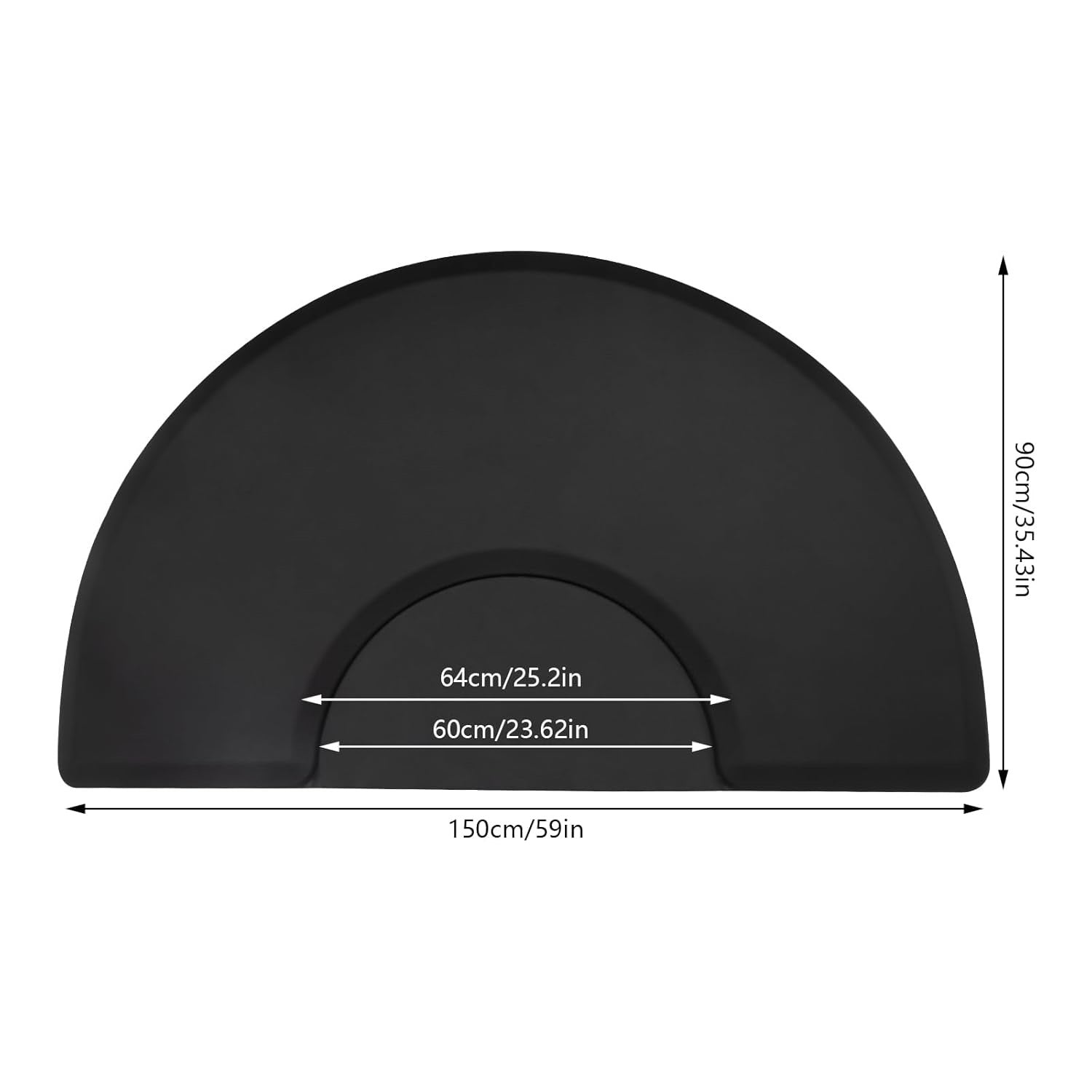 barber Anti-Fatigue Mat Round Golden style