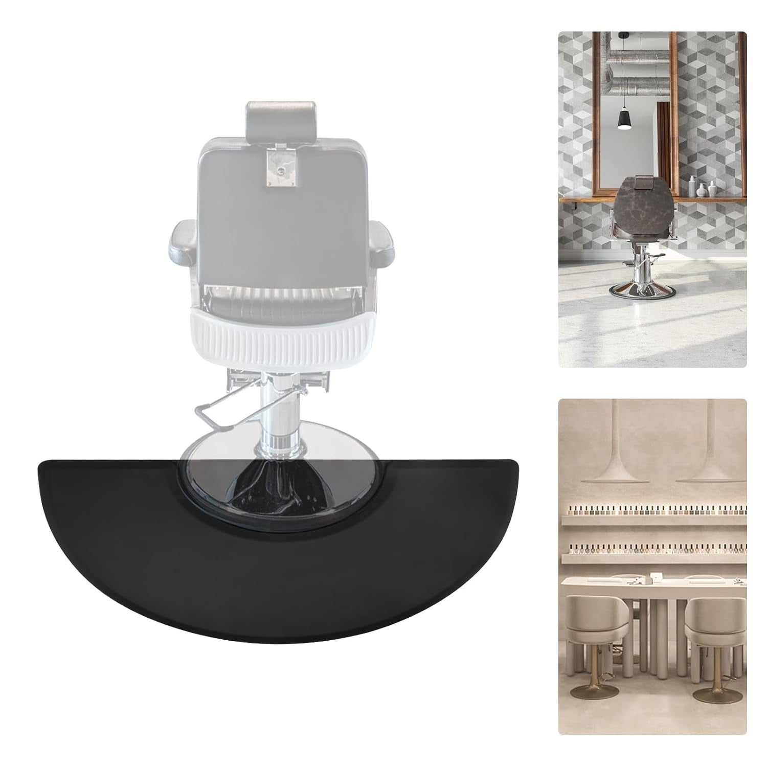 barber Anti-Fatigue Mat Round Golden style