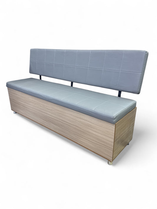 Barber Waiting Bench  gray