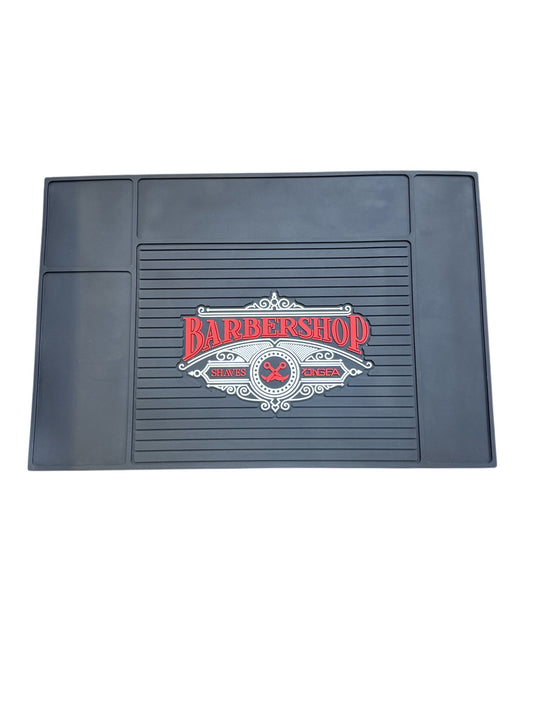 Barber Rubber Mat Barbershop Golden Style.