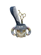 Professional Salon Scissor Holder Rack, Barber Stylist Tools Golden Style.