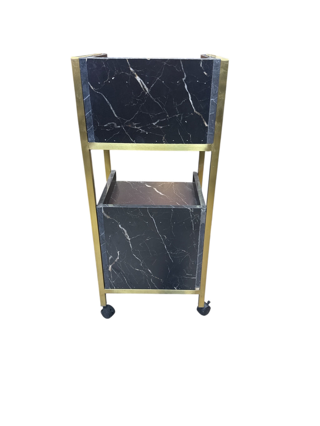 Hairdressing salon Special salon trolleys Tool cabinet black marble Hairdressing salon Multifunctional storage rack with drawer Hairdressing salon Assistance trolley.