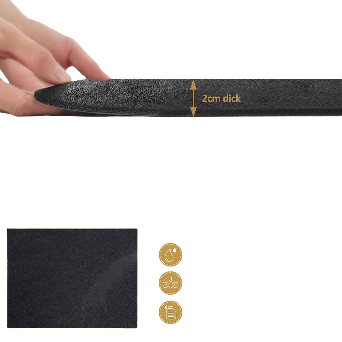barber Anti-Fatigue Mat Round Golden style