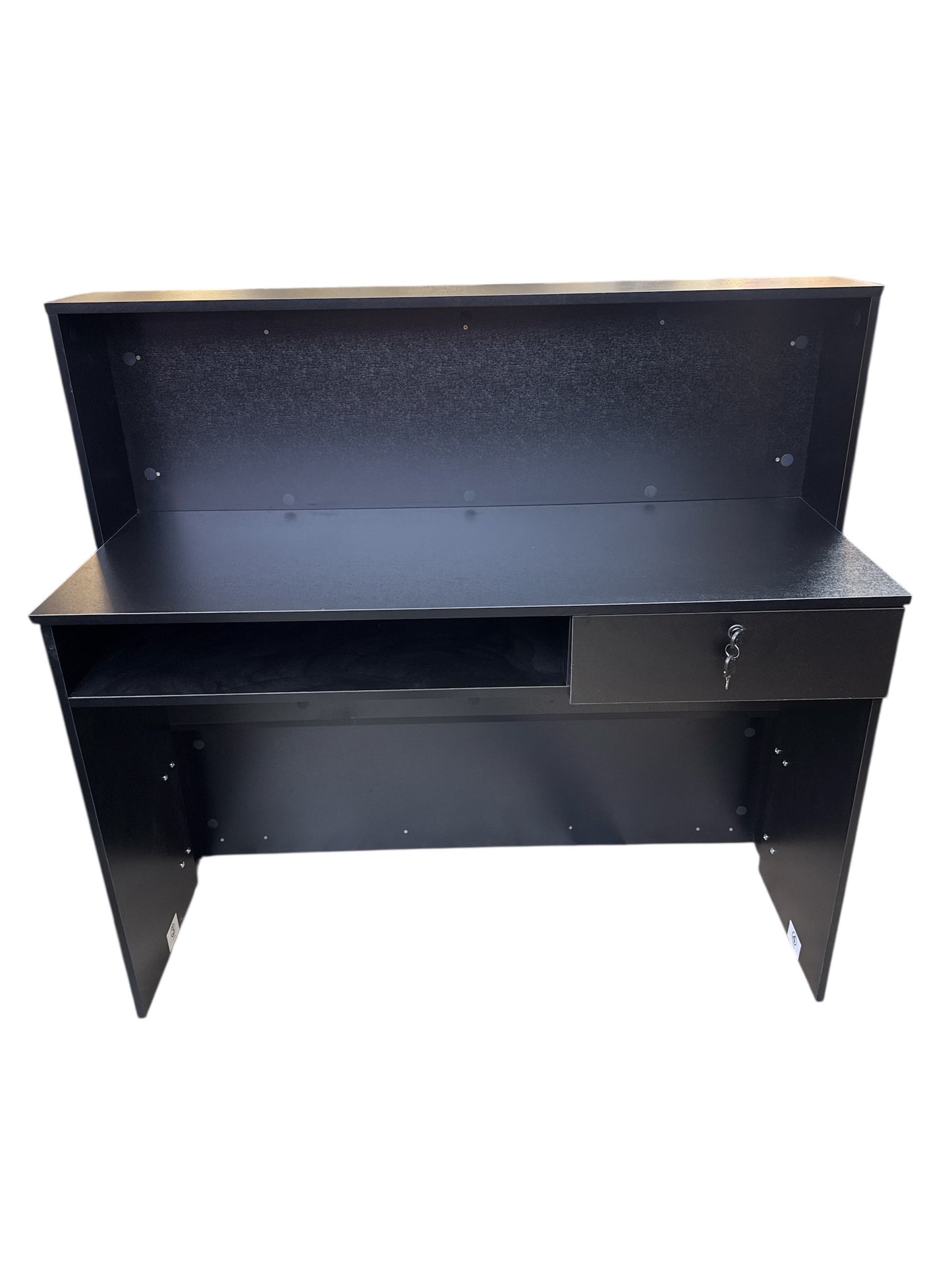 Barber Reception Vintage Front Reception Table Black&Gold For Wooden Furniture  Golden Style.