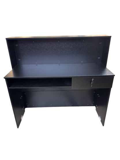 Barber Reception Vintage Front Reception Table Black&Gold For Wooden Furniture  Golden Style.