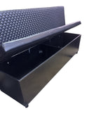 Barber Waiting Bench black on black