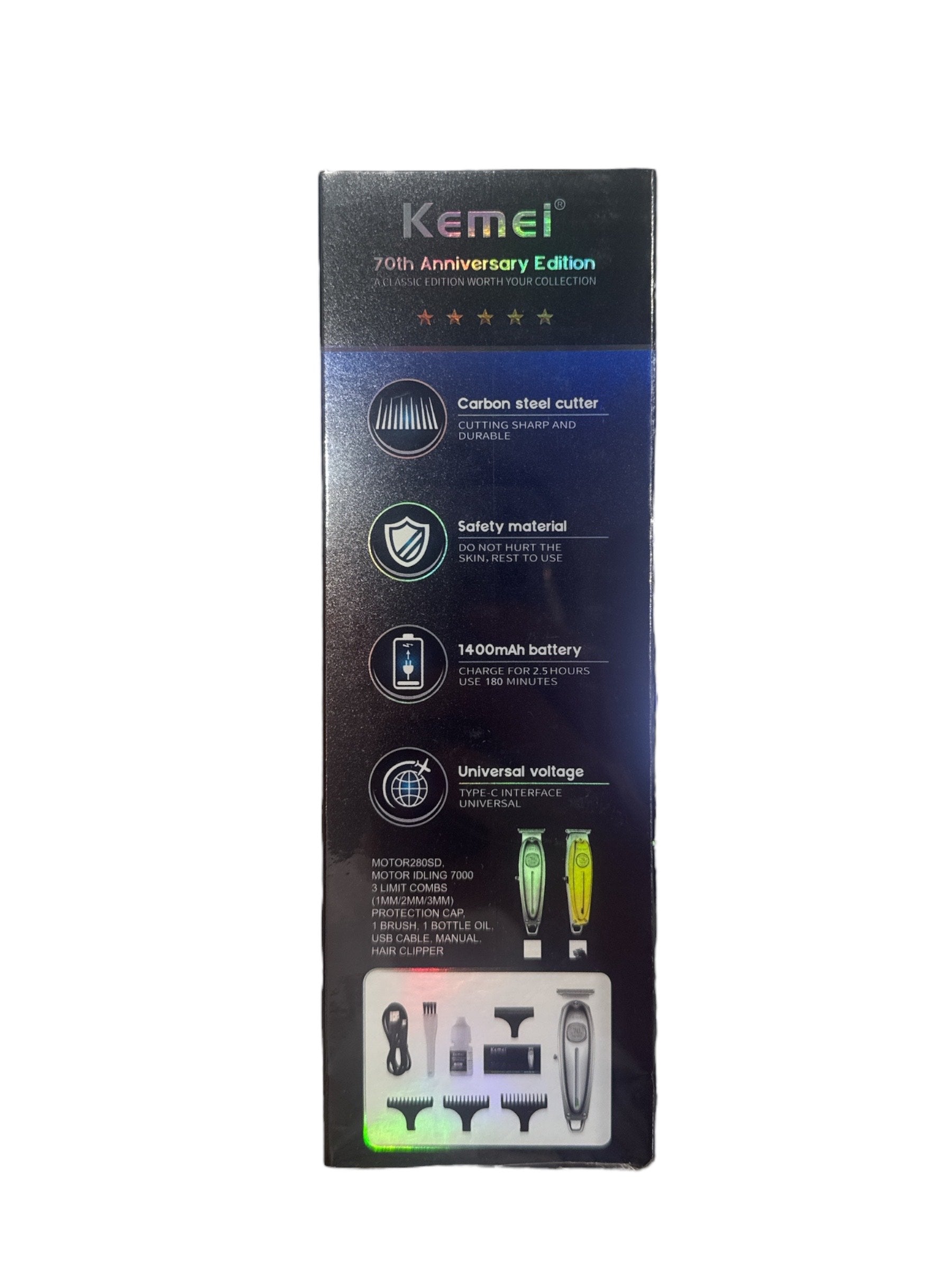 Kemei - Professional - Hair Clipper - 70th Anniversary Edition