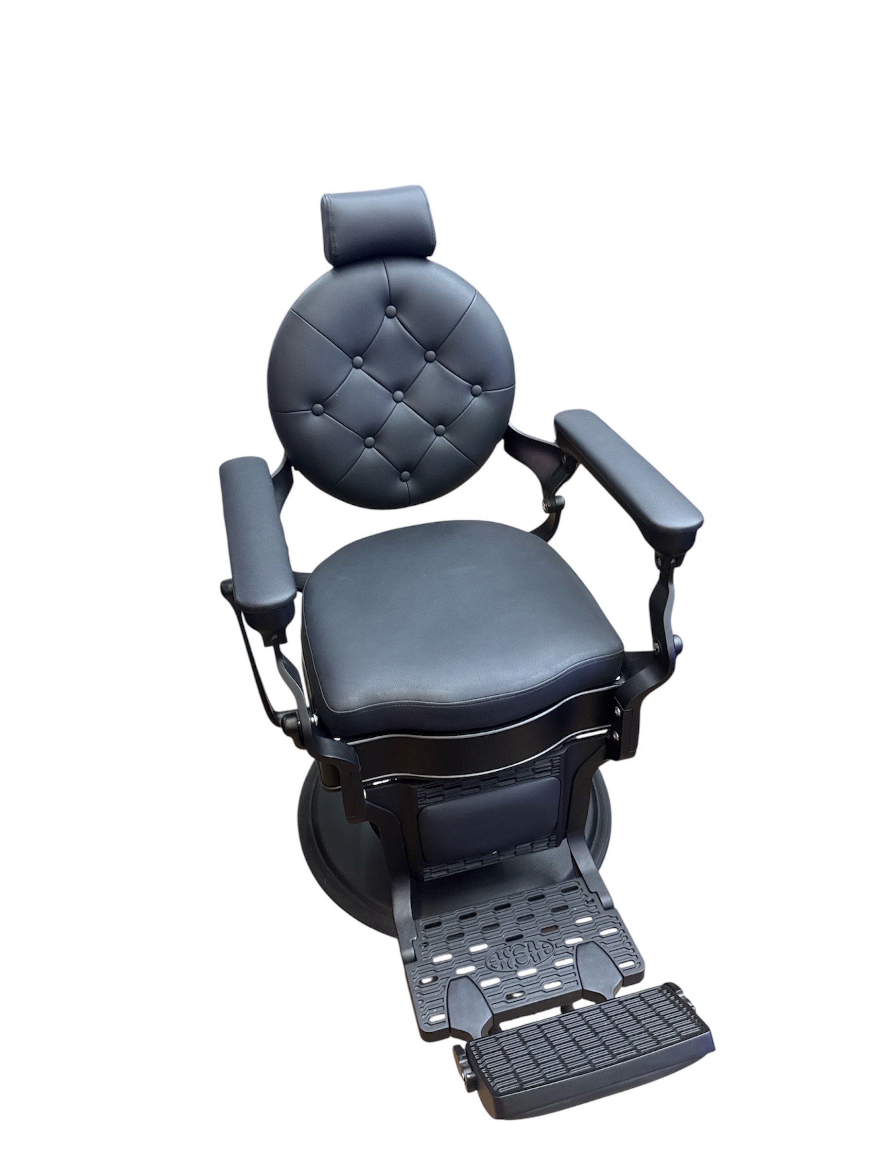 Barber Chair black on black Golden Style.