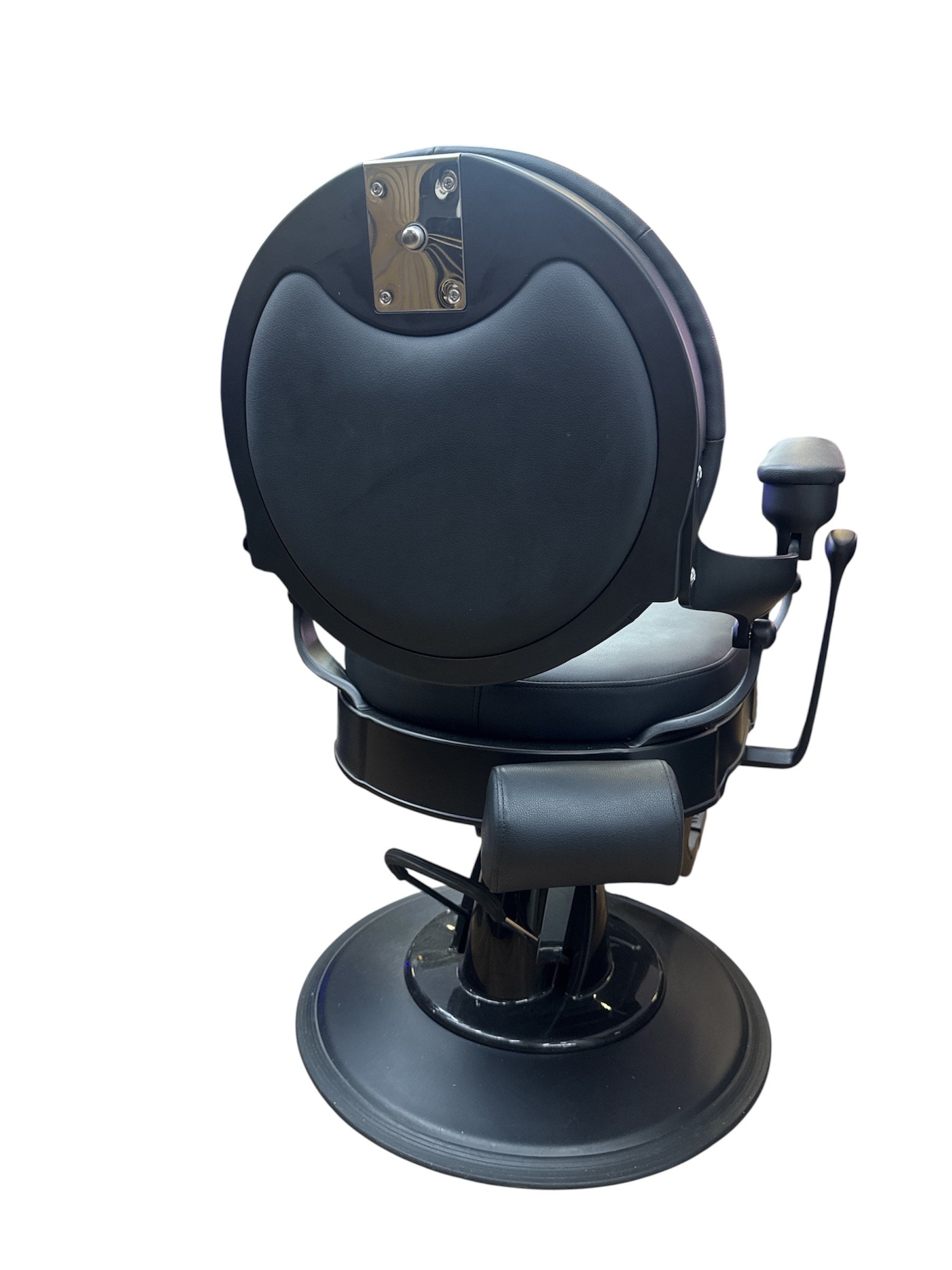 Barber Chair black on black Golden Style.