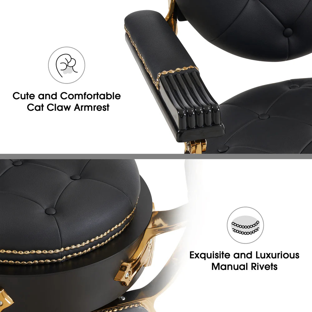 Golde style Chair gold/black
